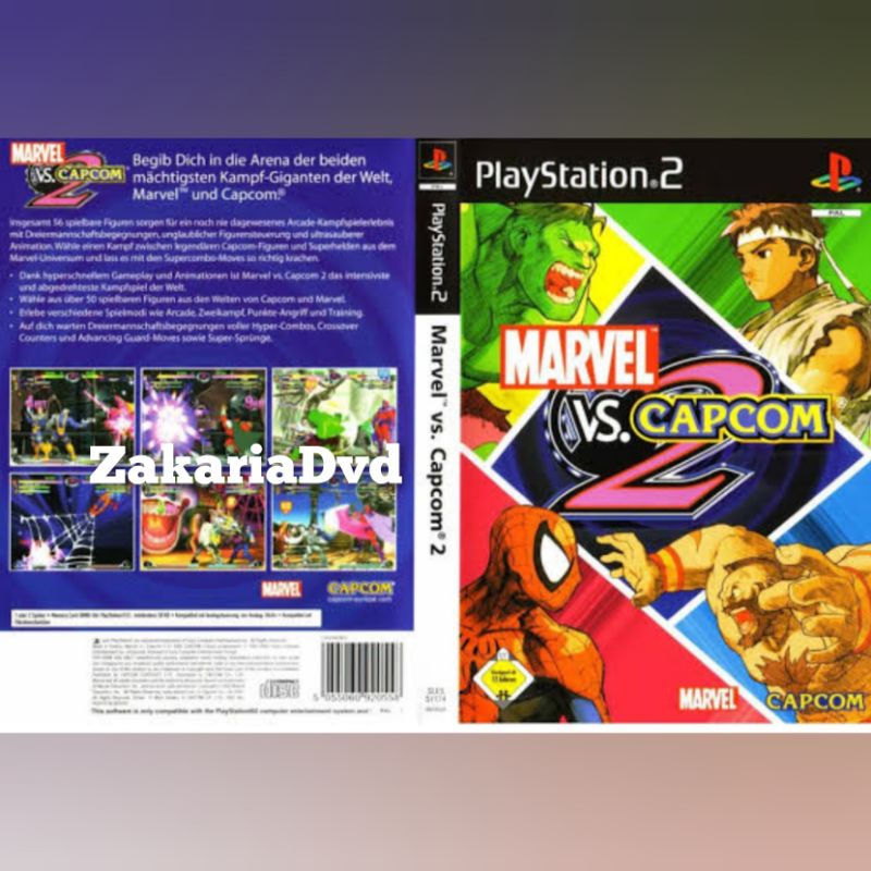 Kaset Ps 2 Marvel Vs Capcom