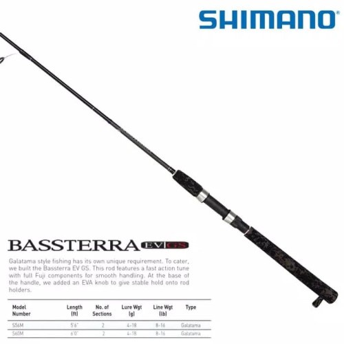 Stick Joran Pancing Spinning Shimano Basstera EV GS