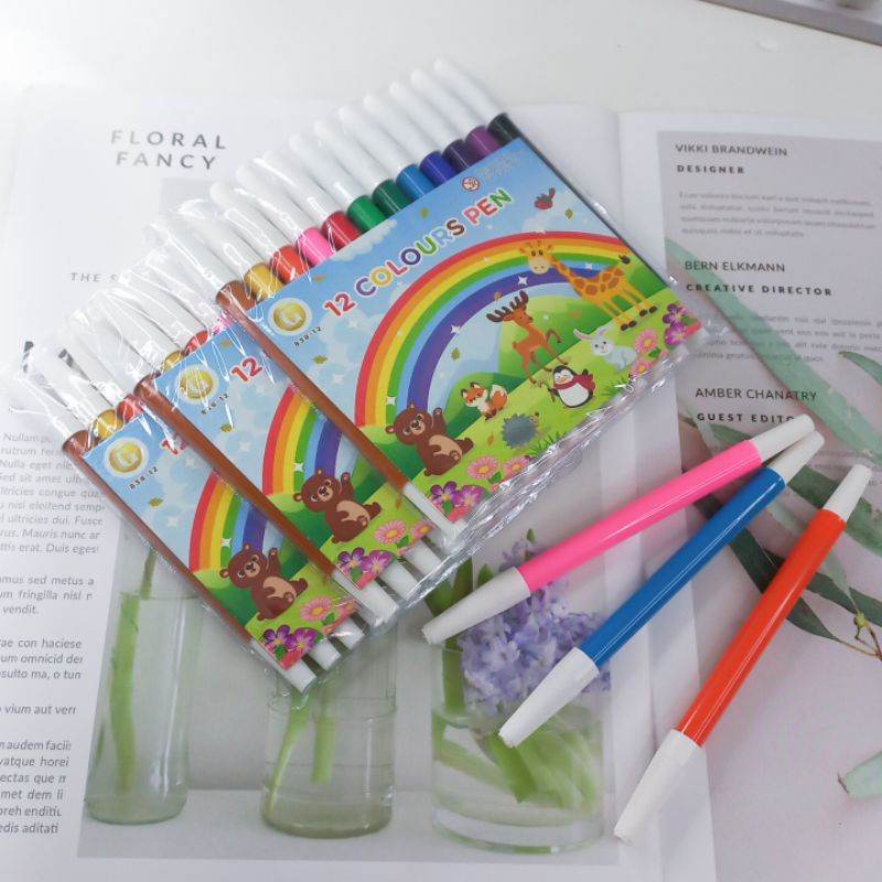

Spidol Isi 12Pcs Spidol Warna Grosir