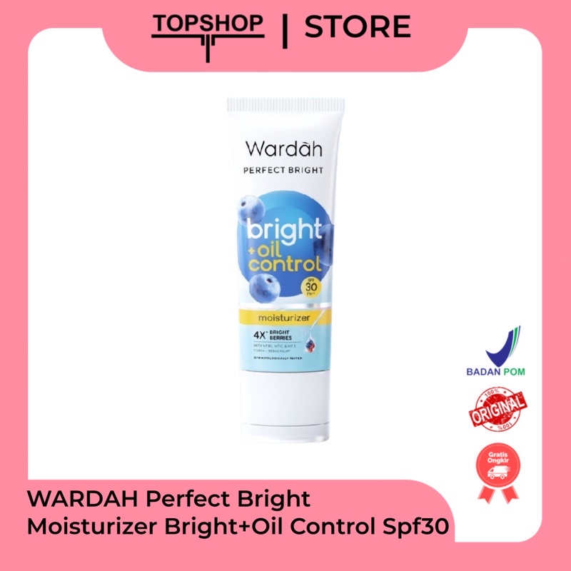 Wardah Perfect Bright Moisturizer + Oil control Spf 30 PA+++