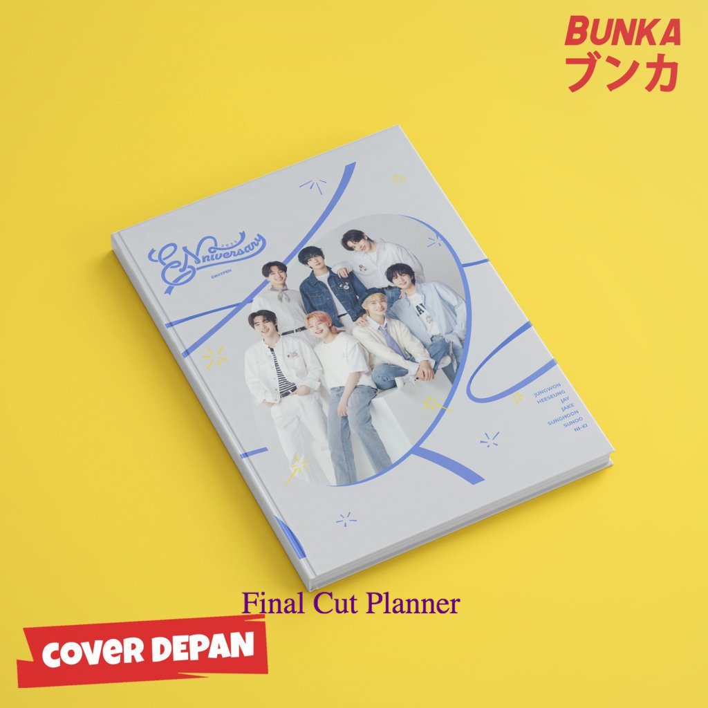 

Notebook KPOP Enhypen Full Member Hardcover A5 Buku Tulis Catatan Notes Agenda Planner Jurnal .