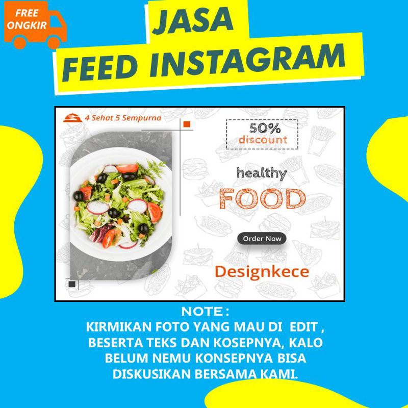 JASA DESAIN FEED INSTAGRAM SATUAN