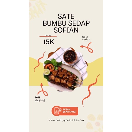 

sate bumbu sedap