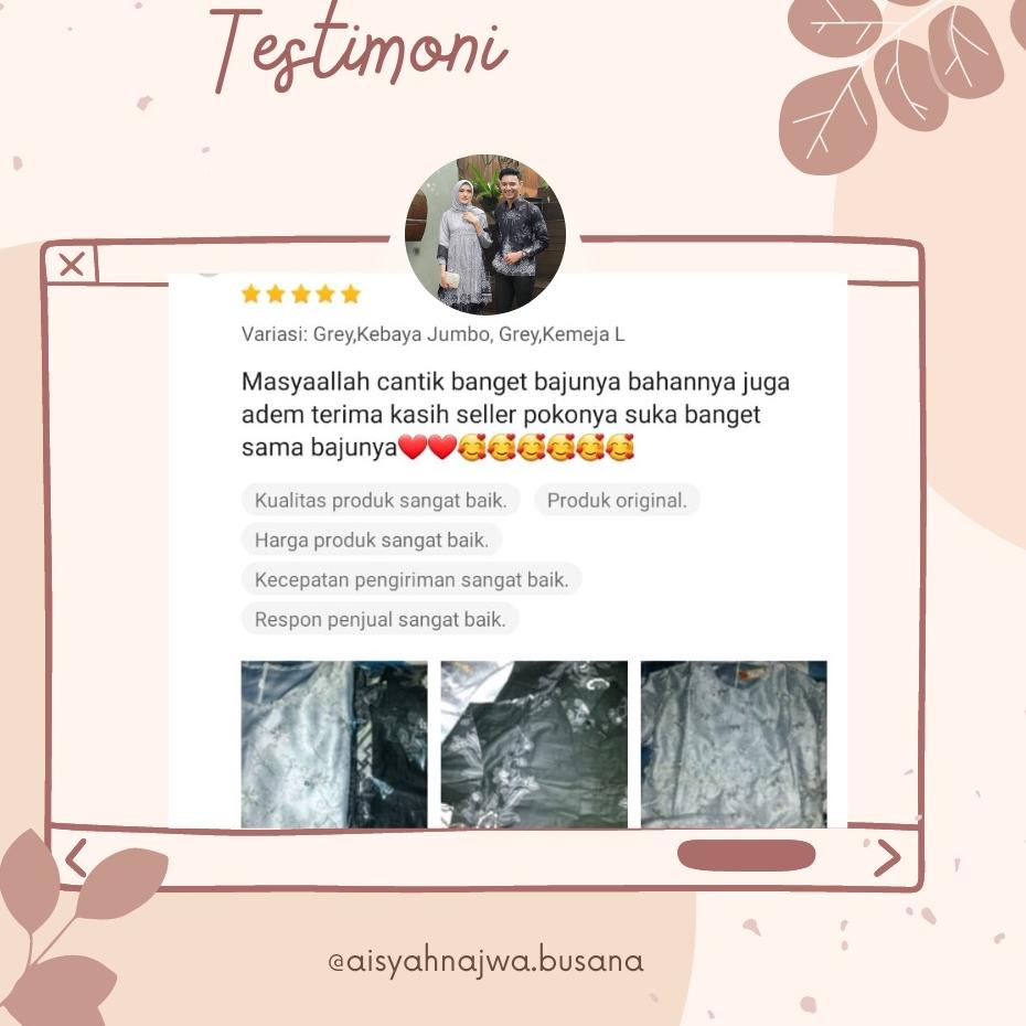 Ready [BANTING HARGA] kebaya monela  brokat Set Batik Solo Fashion Wanita Gamis Batik Modern model t