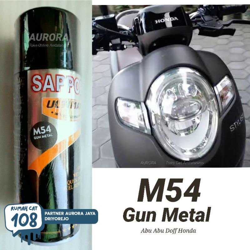 

Rumah Cat - SAPPORO ULTIMATE GUN METAL M54 pilok pilox pylox cat semprot motor mobil sepeda Rumah Cat Motor dan Mobil