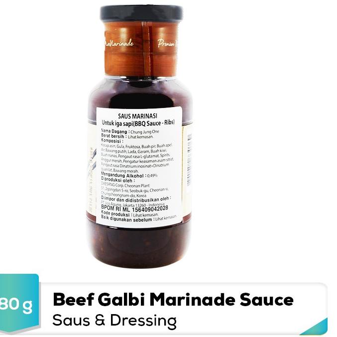 

10.10 Fasion sale Chung Jung One - Beef Galbi Marinade Sauce 280 gr murah