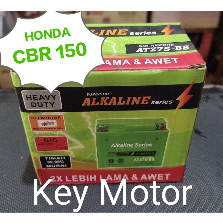 Jual Aki / Accu Kering Alkaline Alkalin Series Motor Honda CBR 150R 150