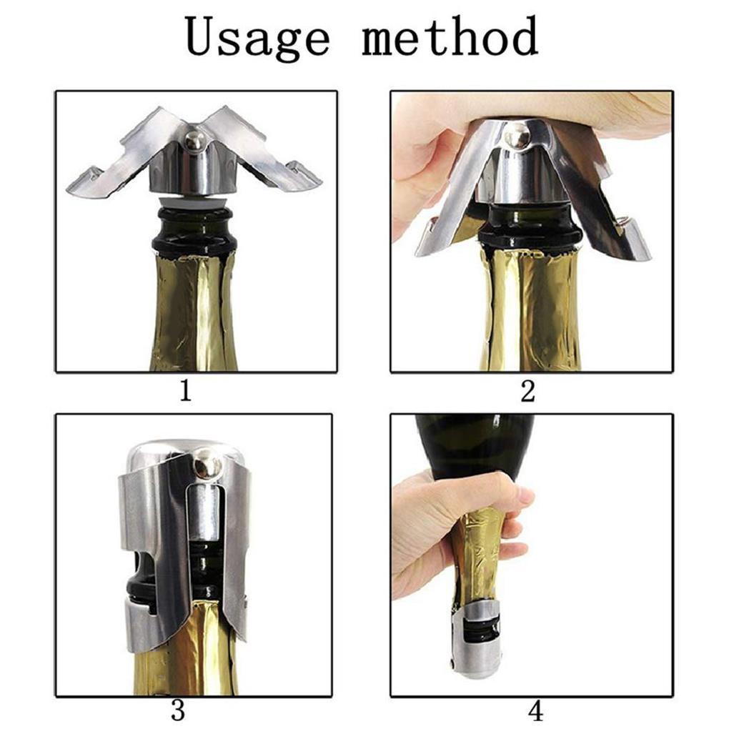 Tutup Botol Champagne Home Bar Restoran Reusable Wine Bottles Plug Sealed Stopper Liquor Holder Sumbat Sealer Aksesori