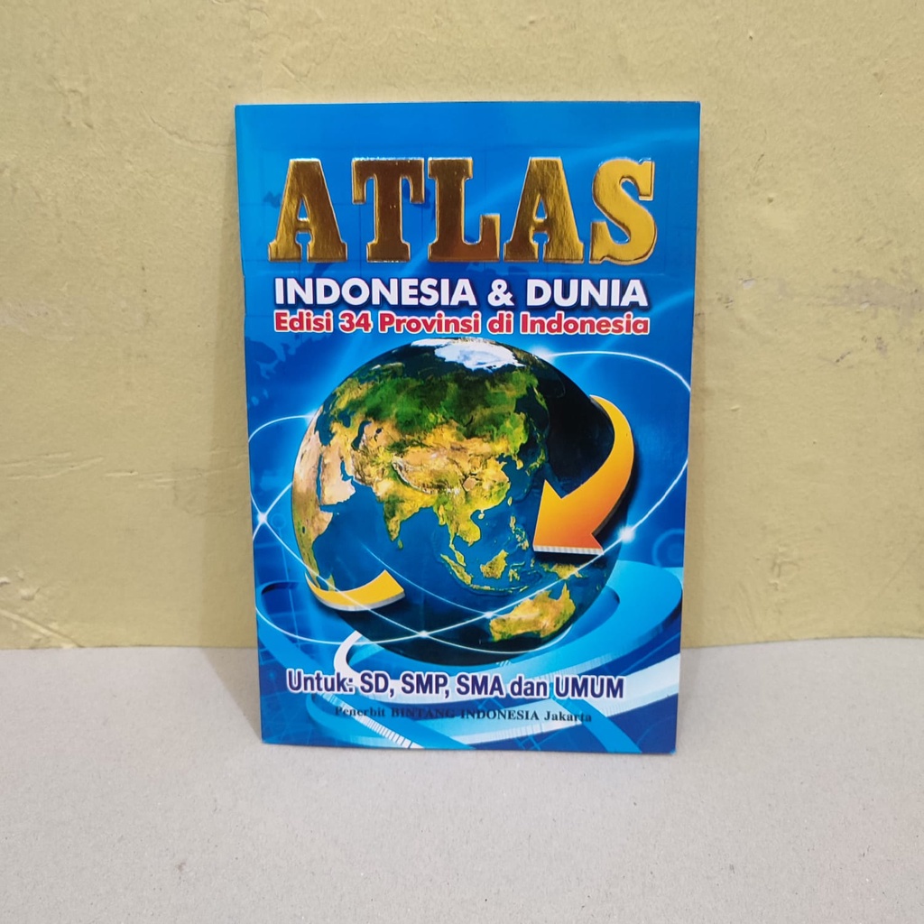 Jual Buku Atlas Indonesia Dan Dunia Edisi Lengkap 34 Provinsi Full ...