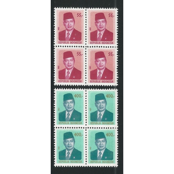 

Jual Perangko/Prangko Presiden Soeharto. 1987. Set Lengkap Blok-4 Berkualitas