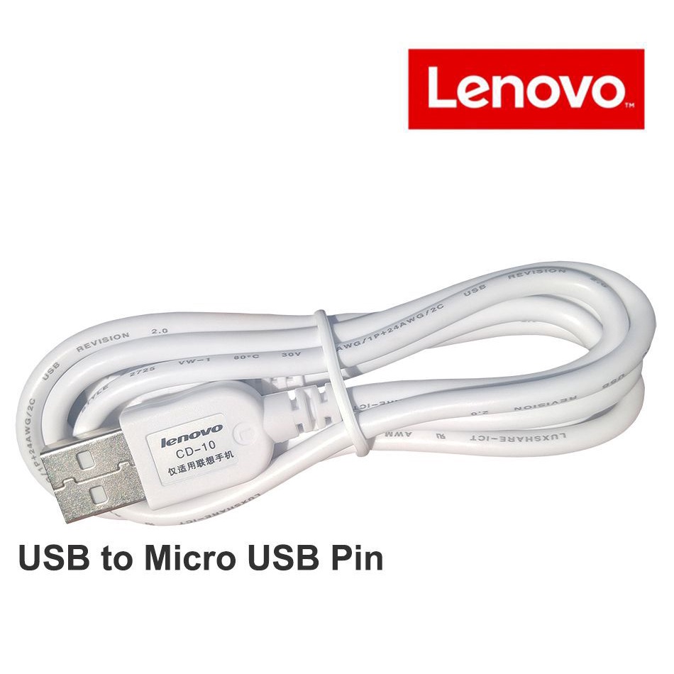 CD-10Kabel data Lenovo Kabel ChargerMicro USB 2AKabel Data LenovoVIBE Lenovo A7000 A6000 Lenovo A5000