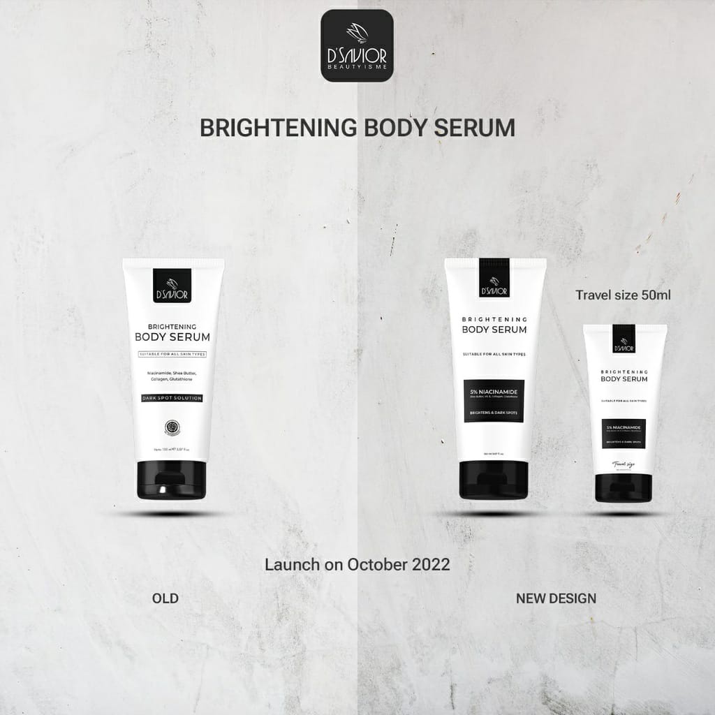 Dsavior Body Whitening Serum Lotion Pemutih Kulit Badan