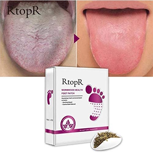 RtopR WORMWOOD HEALTH FOOT PATCH/ Kesehatan Tubuh Detox Perawatan Kaki Stiker Meningkatkan Tidur Alami