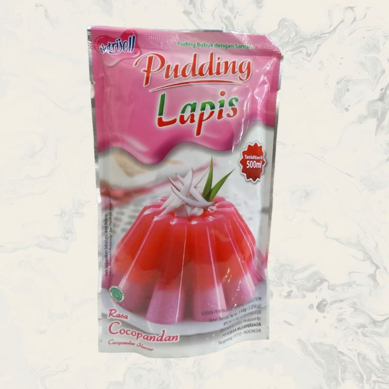 

Nutrijel Puding lapis Cocopandan 110gr