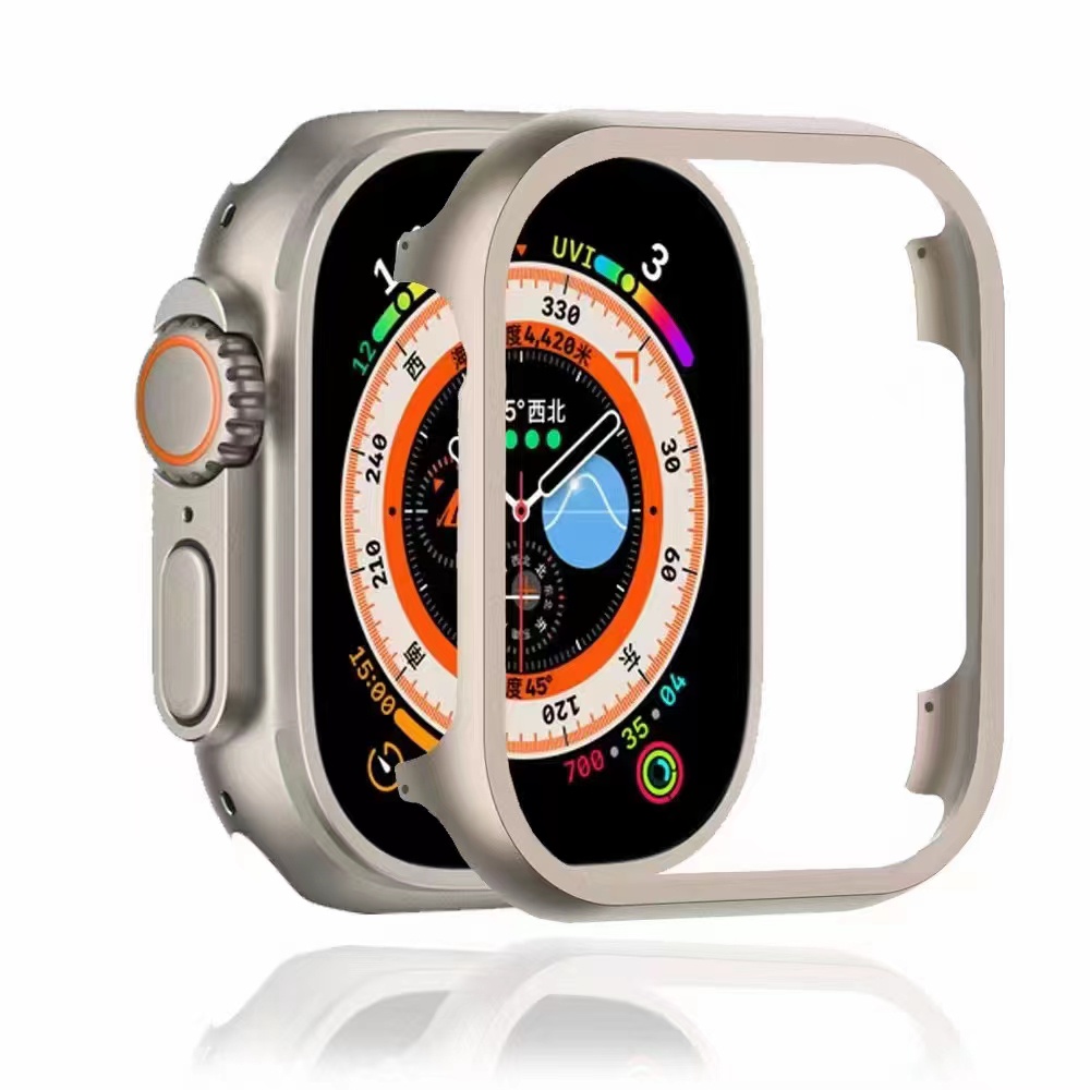 Case Frame Bumper Aluminum Ukuran 49mm 45mm 41mm Untuk Apple Watch Seri 6 Se 5 4 3 38 40 42 44mm