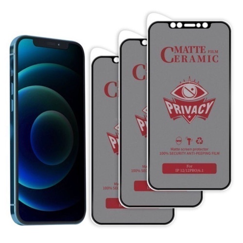 TEMPERED GLASS CRAMIC SPY FOR IPHONE ANTI GORES SPY IPHONE