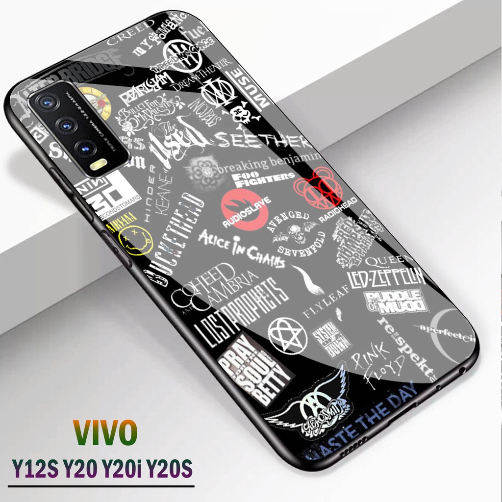 Softcase kaca VIVO Y12S Y20 Y20i Y20S - Case Handphone VIVO Y12S Y20 Y20i Y20S [T06].