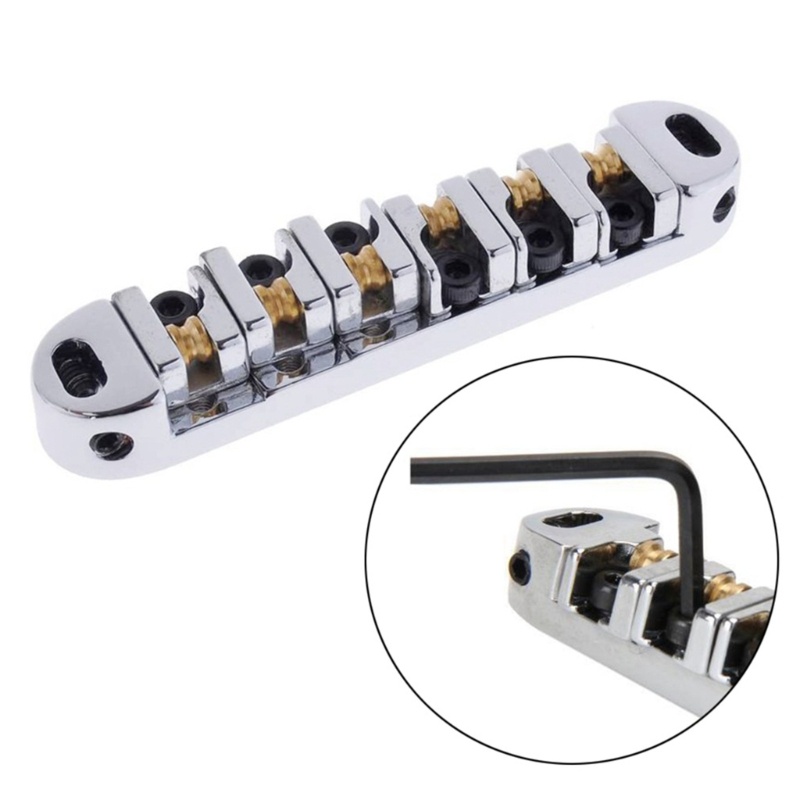 Bridge Saddle Tailpiece Roller Untuk Gitar Elektrik