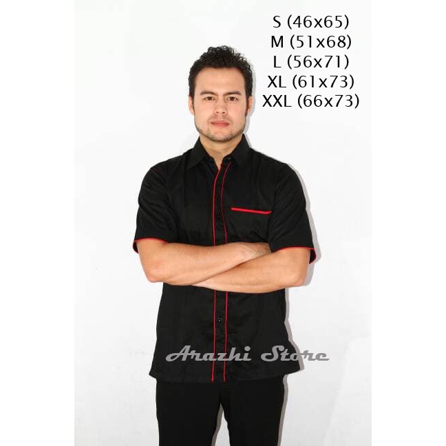Seragam Kerja Seragam Kerja Drill Hitam Pria Kemeja Kerja Pria Hem Kerja Baju Pdh