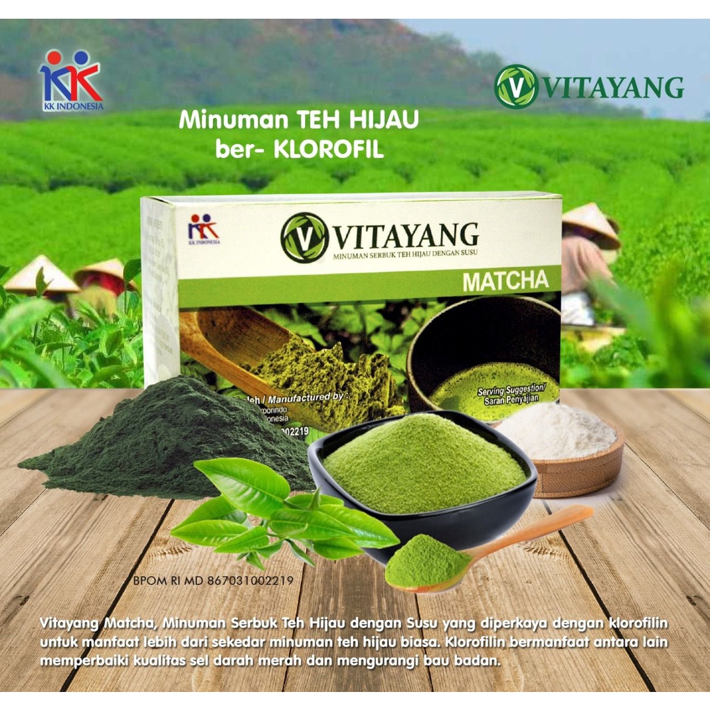 

Vitayang Matcha Teh Hijau Herbal Bubuk Original