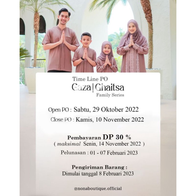 Sarimbit gaza ghaitsa by nona boutique