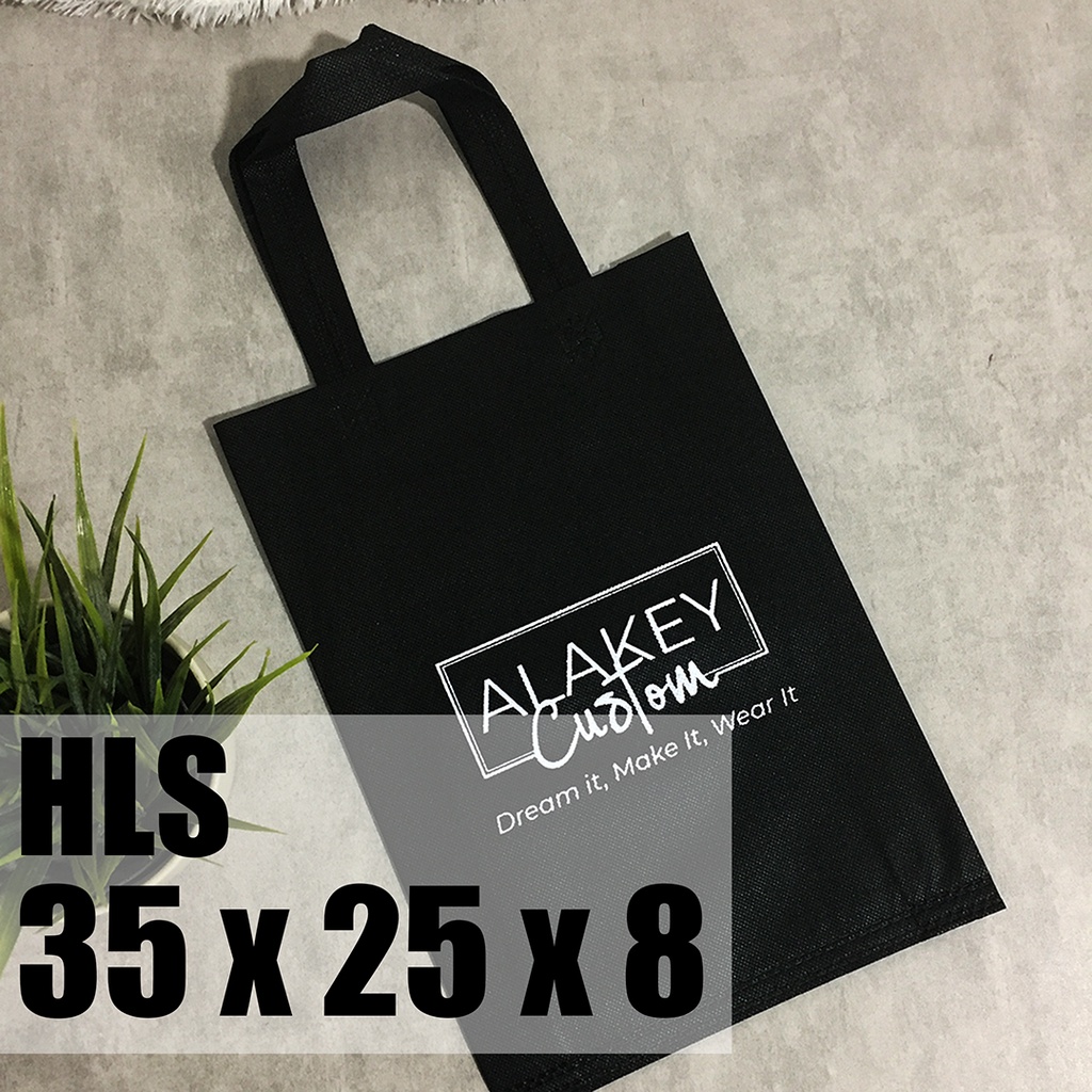 CUSTOM SABLON LUSINAN TAS SPUNBOND HLS 35x25x8 cm