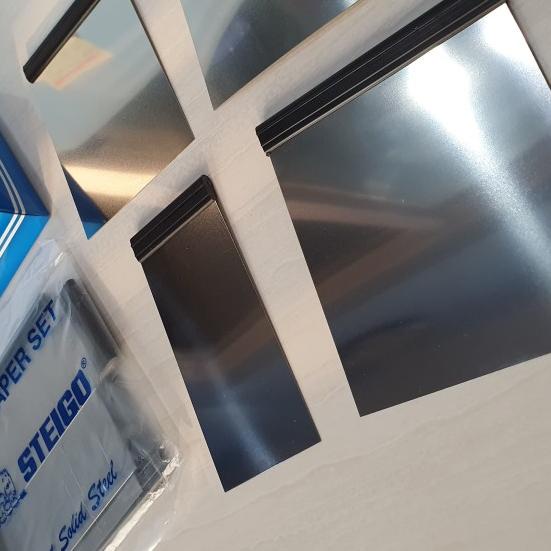 KAPE SCRAPER SET Skrap Plat Besi Baja Perata Lem Dempul Kompon NOT NUG - MIX