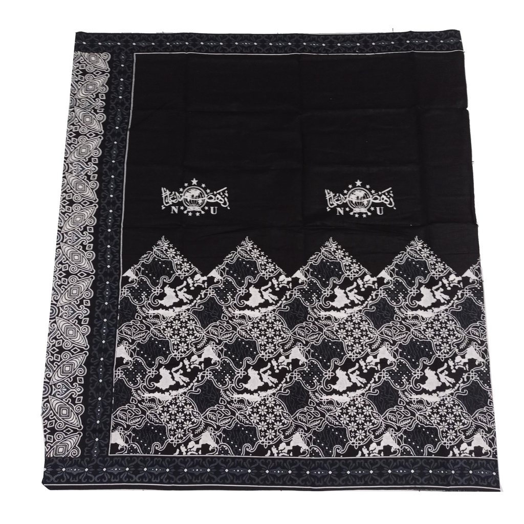 SARUNG SANTRI WAYANG HITAM / SARUNG HITAM DEWASA MOTIF NU