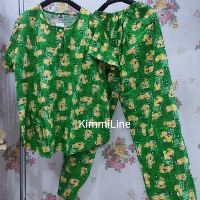 Baju Tidur Merlin Katun Celana Panjang (Cp ) Ukuran Dewasa Motif Cute [ Cuci Gudang