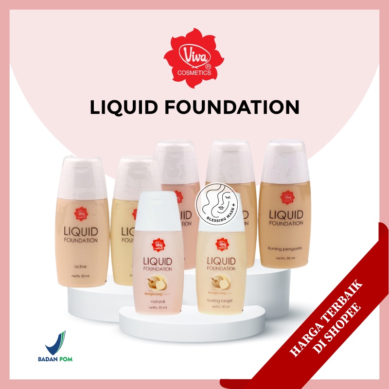 Viva Liquid Foundation 30mL | Viva Liquid Foundation With Bengkuang Ekstrak