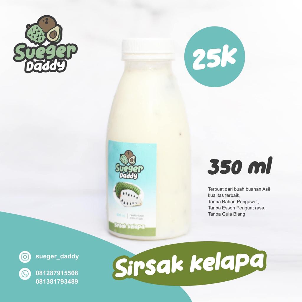 

Jus Sirsak kelapa 350ml - Sueger Daddy