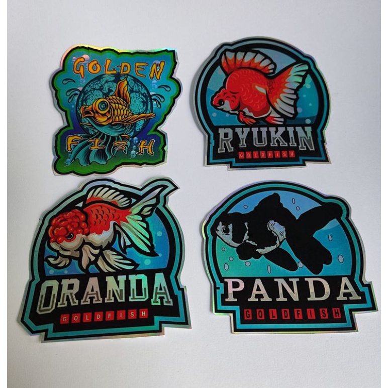 

STIKER AKUARIUM IKAN GOLD FISH / KOKI