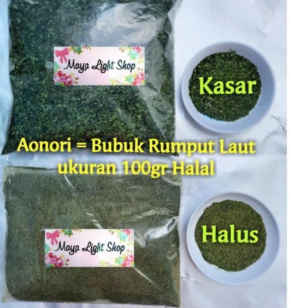 

GRATIS ONGKIR✅Aonori 50gr 100gr halus kasar nori flake rumput laut bubuk bahan mentai takoyaki tabur seaweed bumbu tabur|SQ3