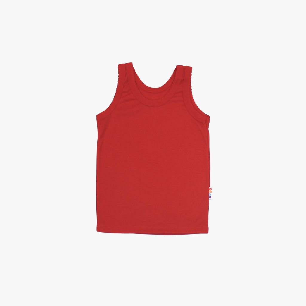 Singlet Bayi Rene 3 Pcs Kaos Dalam Anak Warna Polos Tua 0-6 Bulan - NIA Singlet