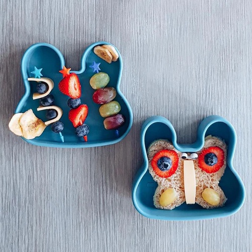 We Might Be Tiny Silicone Snackie - Silicone Plate Bowl Karakter Piring Silikon Snack Piring Makan Anak Bayi