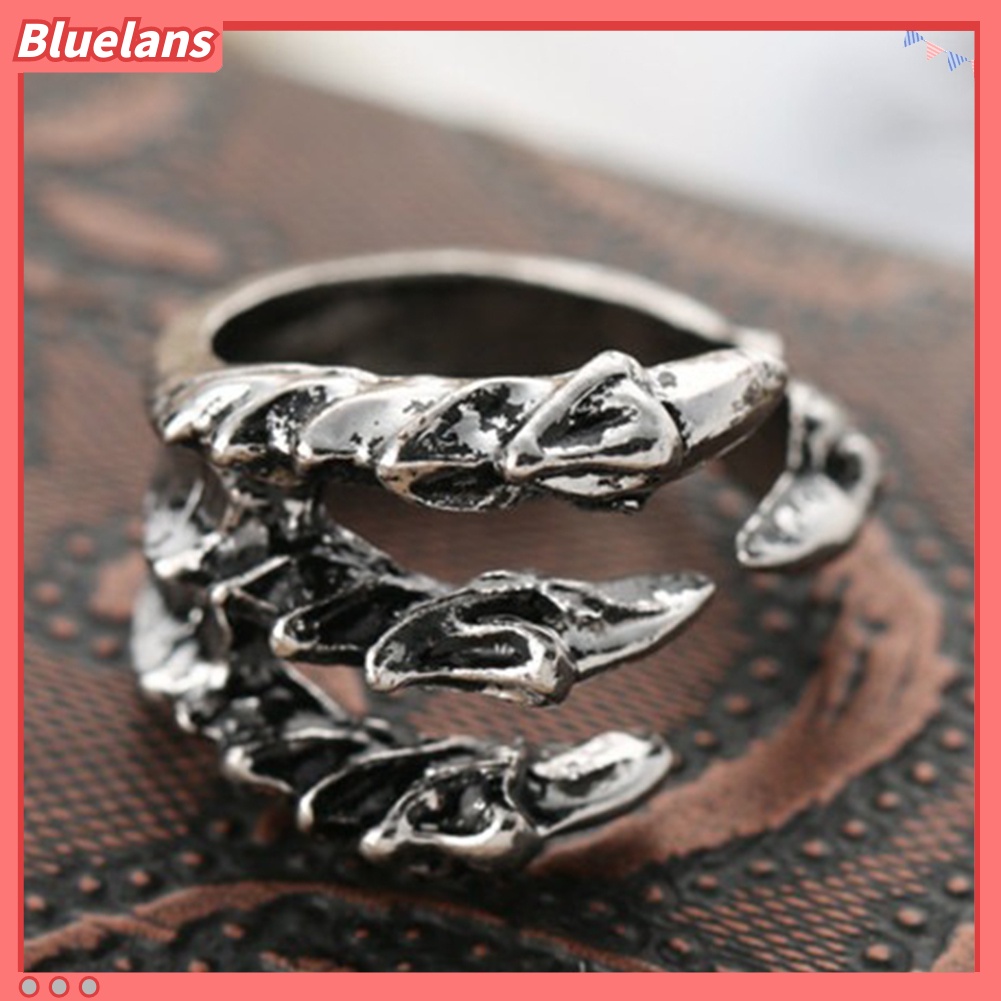 Bluelans Men Women Vintage Eagle Claw Open Finger Ring Adjustable Rocker Jewelry Gift