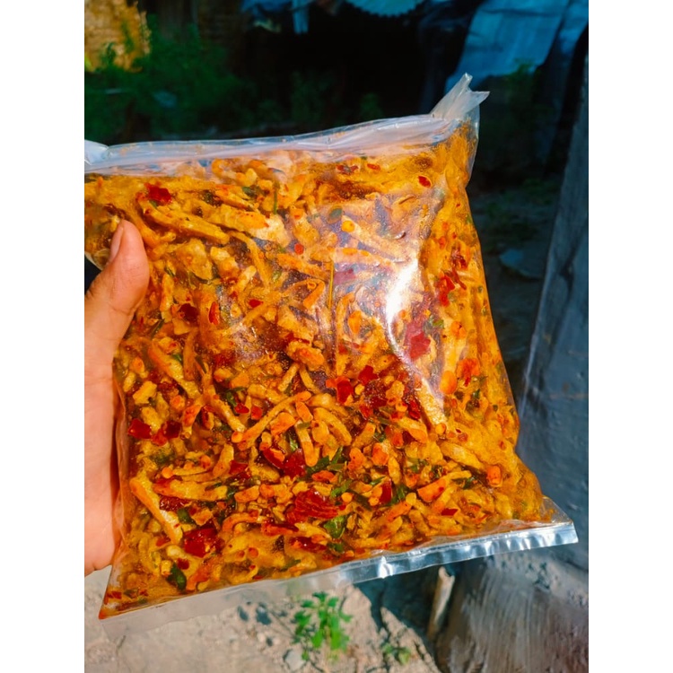 

basreng pedas daun jeruk 1kg makanan ringan/cemilan pedas/cemilan ringan/ terenak/termurah