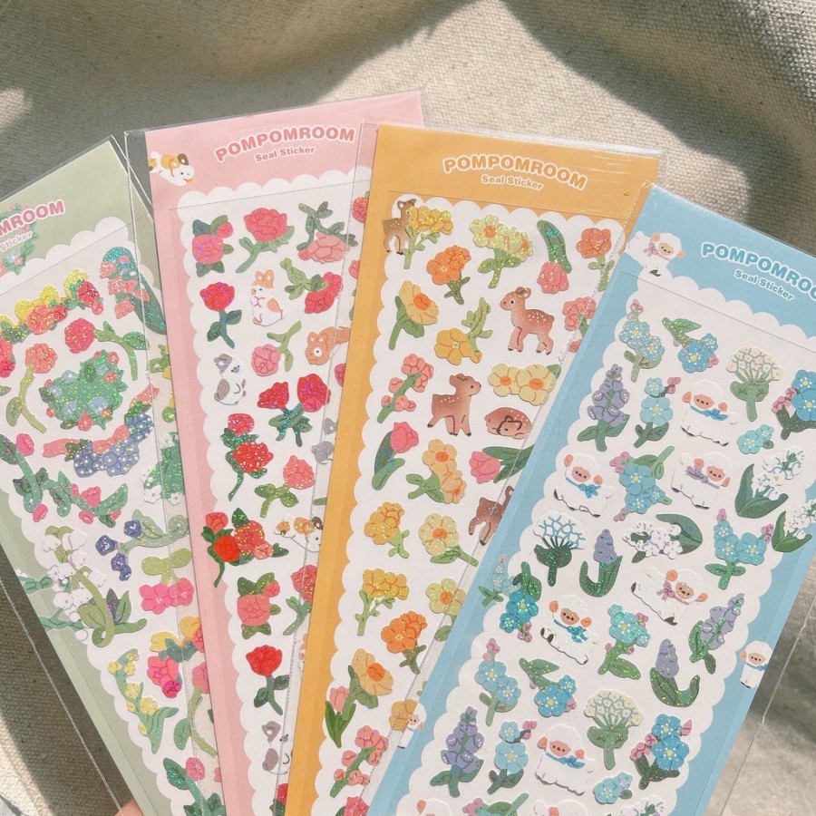 

Sticker Stiker Decorative Cute Flower Garden Forest Stiker Imut Dekor