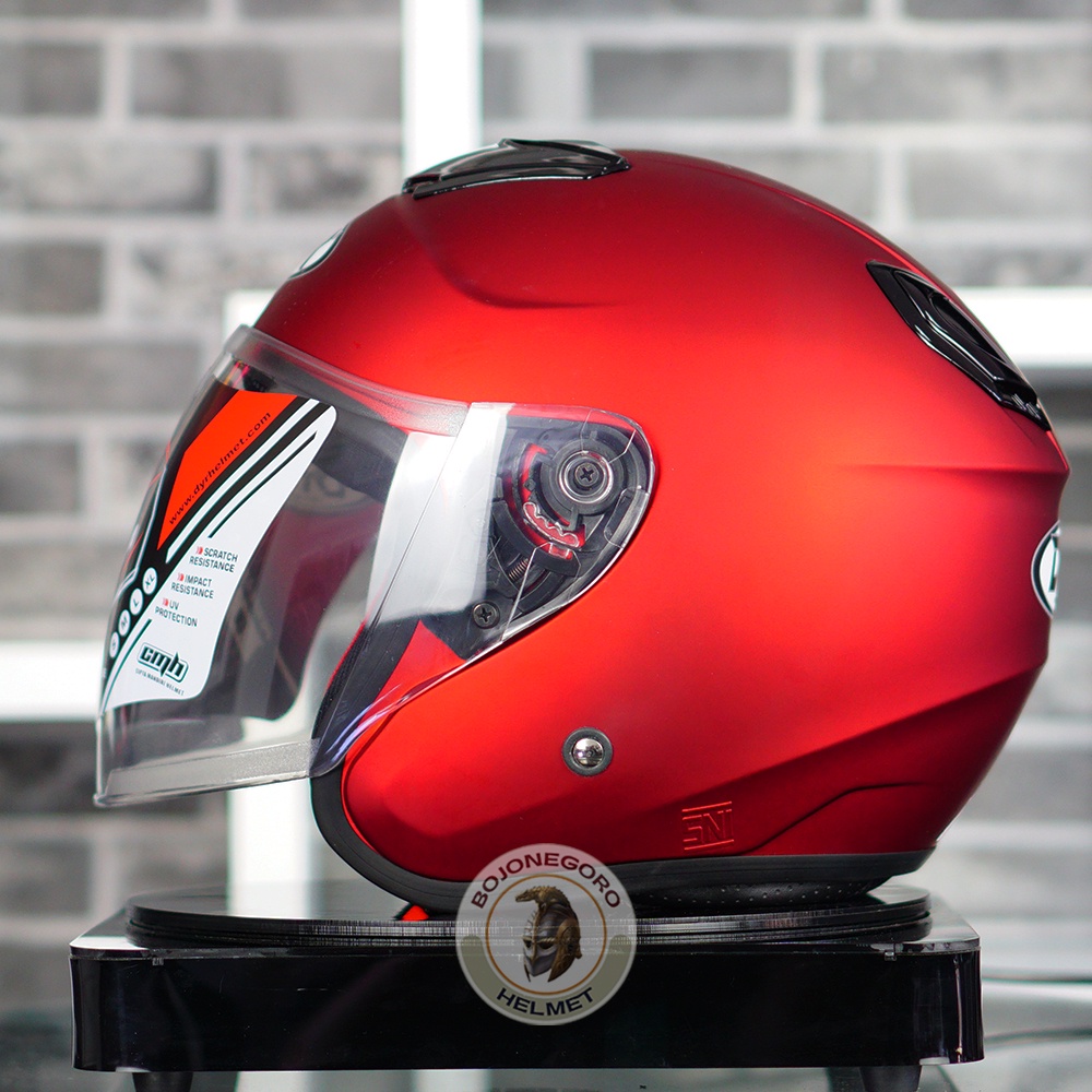 GRATIS ONGKIR Helm DYR Kyoto Original SNI Maroon Doff Free Sticker Shoei