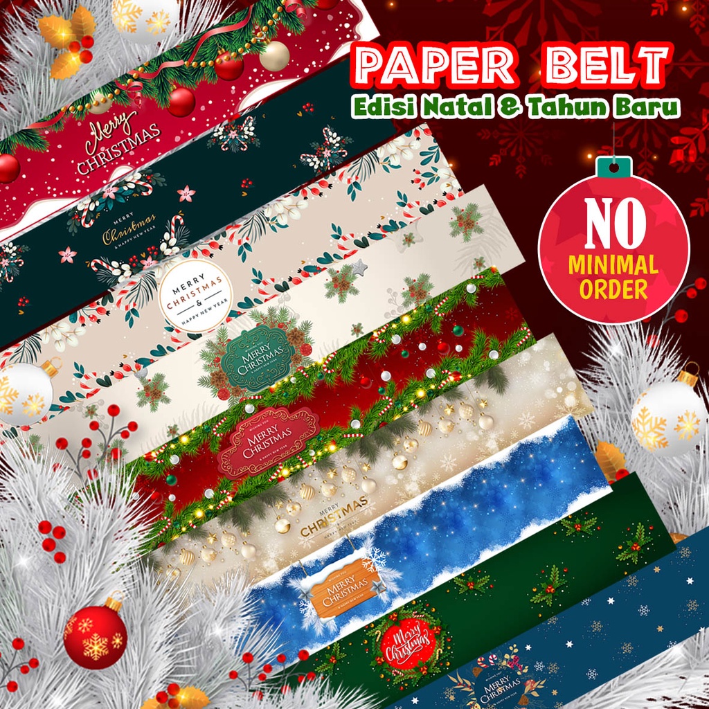 

Paper Belt Christmas Souvenir Natal Label Kue Kering