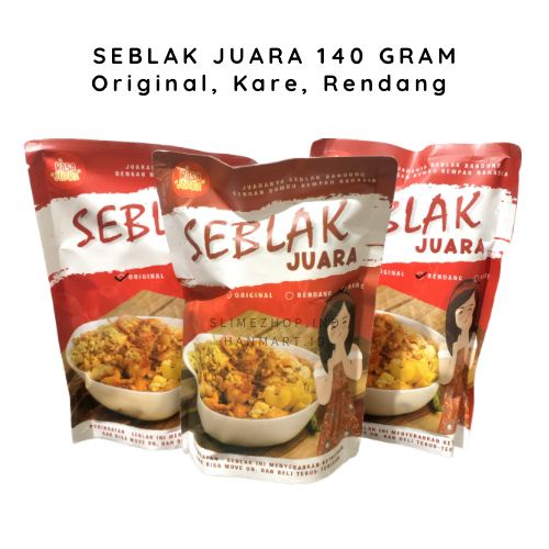 

Seblak Juara Aneka Varian Kare, Original, Rendang 140gr