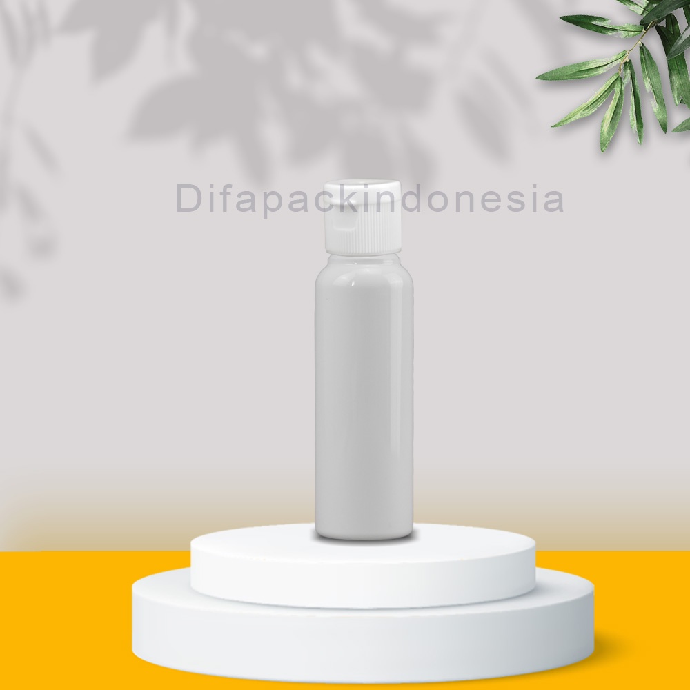 Botol pet 30ml fliptop full putih/botol fliptop/botol serum/botol 30ml