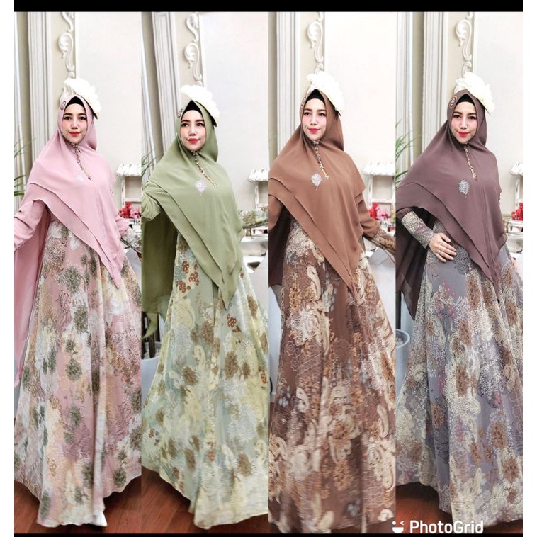 Puspita syari by Poppy/Gamis Original/Gamis Kondangan/Gamis syari