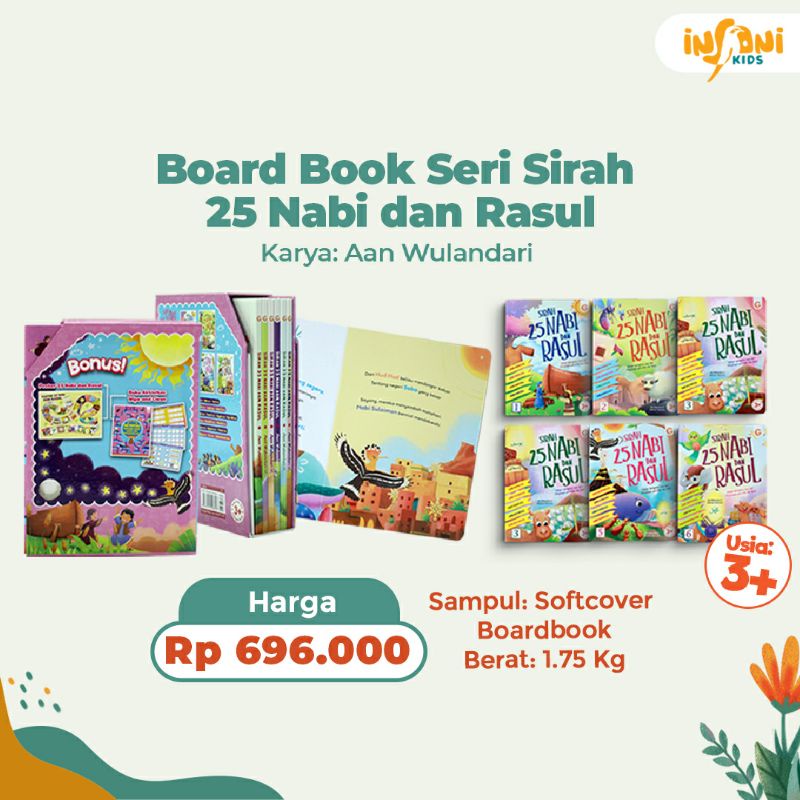 Boardbook 25 Nabi dan Rasul GIP