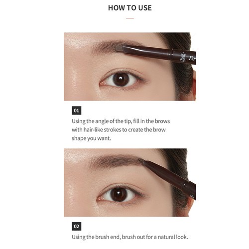 Etude House Eyebrow Drawing ORIGINAL KOREA Pensil Alis 100% Eye Brow Mata Pencil Upgrade Mekanik Artis Smooth Halus
