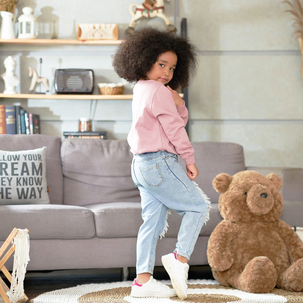HOODIE GOODIE Kids Sweater Dusty Pink