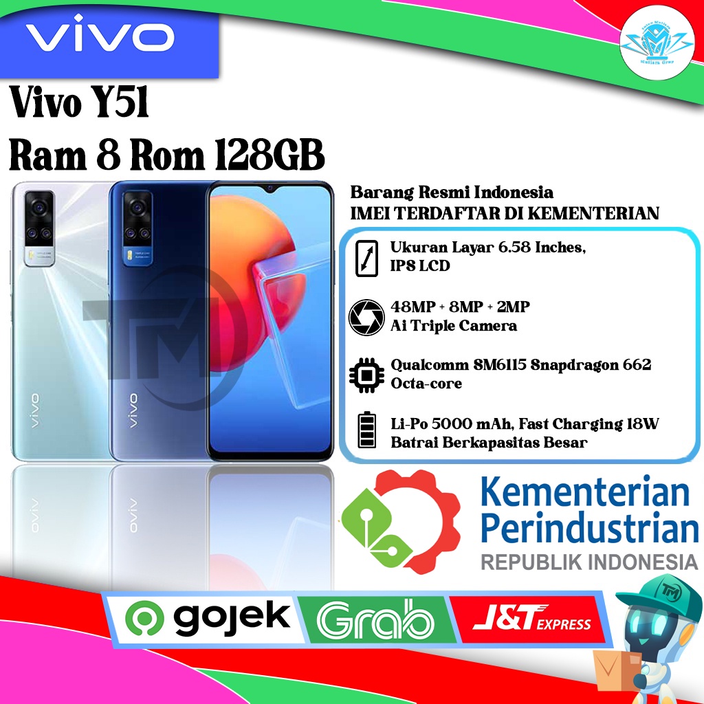 Vivo Y51 Ram 8 Rom 128GB