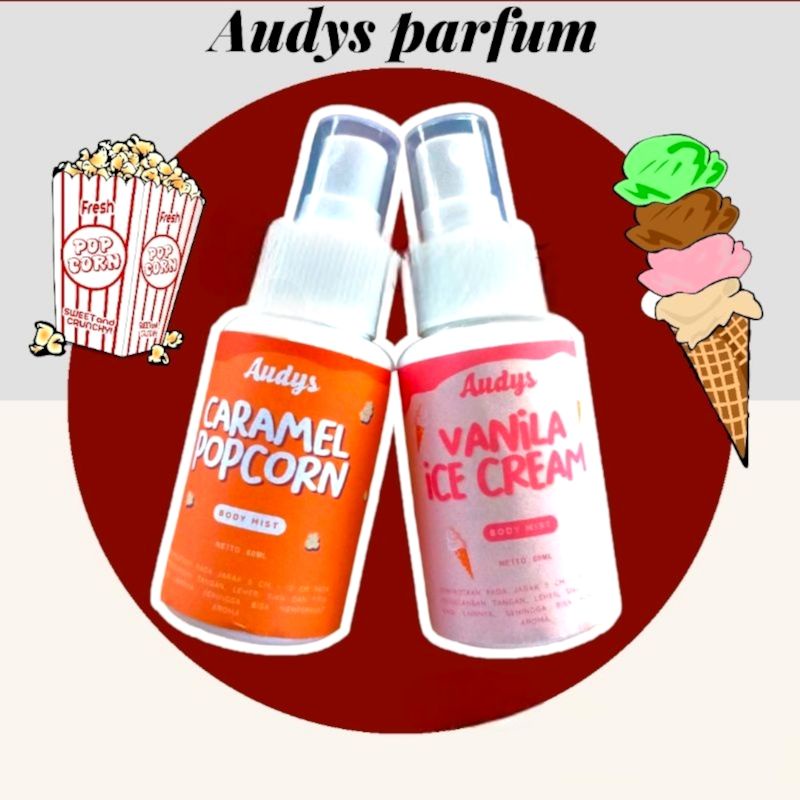 Parfum Popcorn Caramel Body Mist Popcorn Caramel Parfum Vanilla 60ml