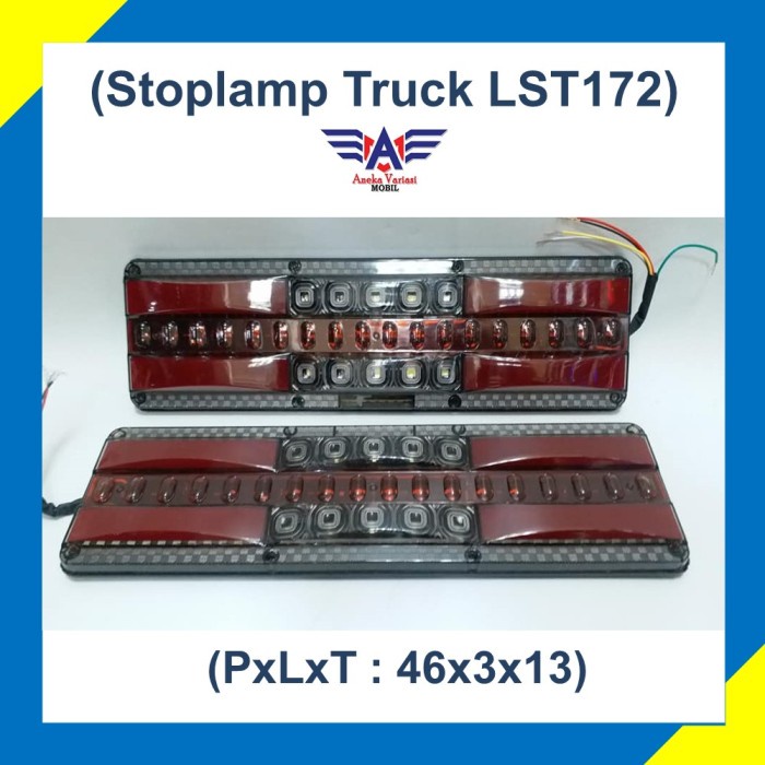 Lampu Variasi Stoplamp LED Truk LST171 Voltase 12/24 Volt 46 cm
