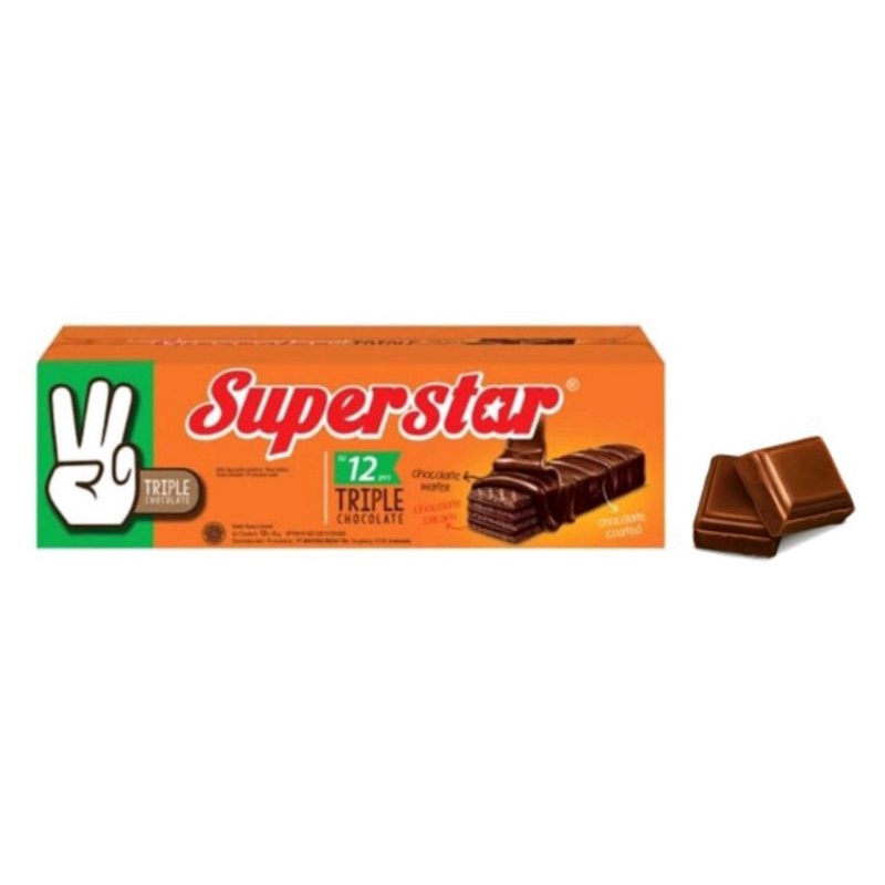 

Superstar Wafer Triple Chocolate 12 x 18gr